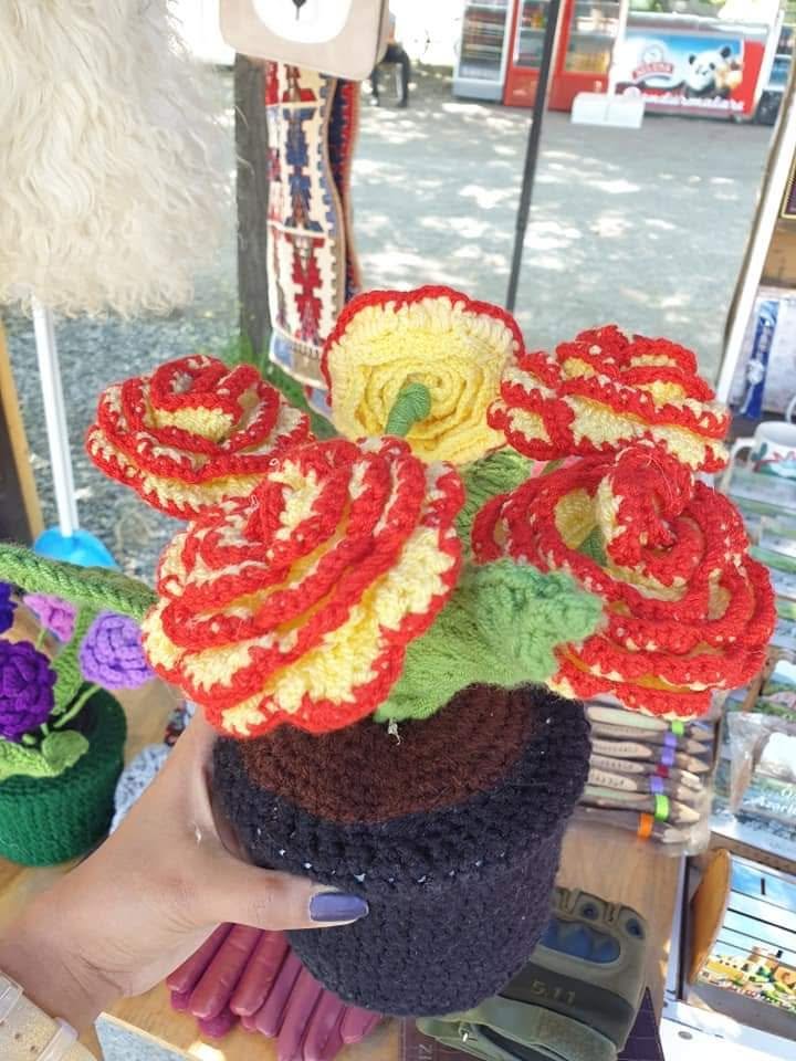 My Crochet Flower Pot: A Simple Project with a Meaningful Journey 3 93483625 103386031351047 7357309107243581440 n