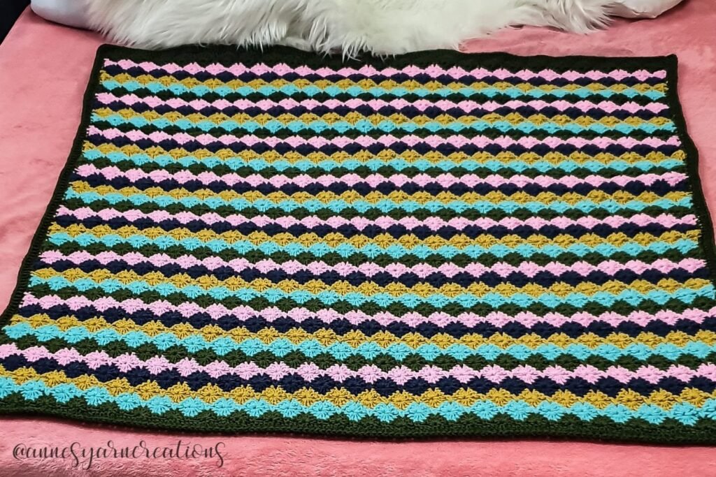 Crochet Blanket Free Pattern: Using Harlequin Stitch 14 475069618 1195120665510906 8994086366036022824 n
