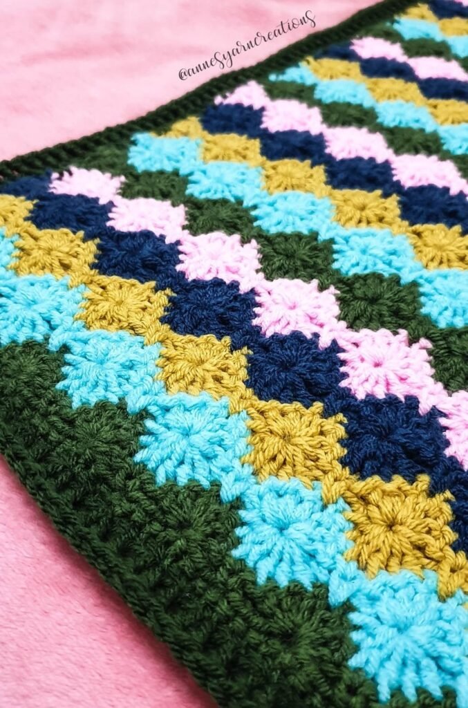 Crochet Blanket Free Pattern: Using Harlequin Stitch 11 475136049 1195121005510872 1649517670180102060 n