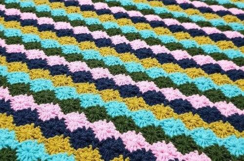 Crochet Blanket Free Pattern: Using Harlequin Stitch 4 475136594 1195120858844220 4519834450899242627 n