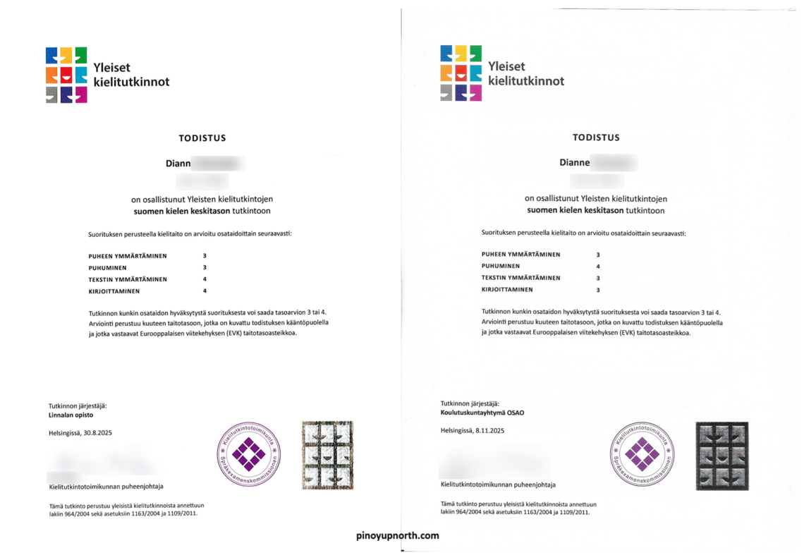 YKI certificates side by side blurred final
