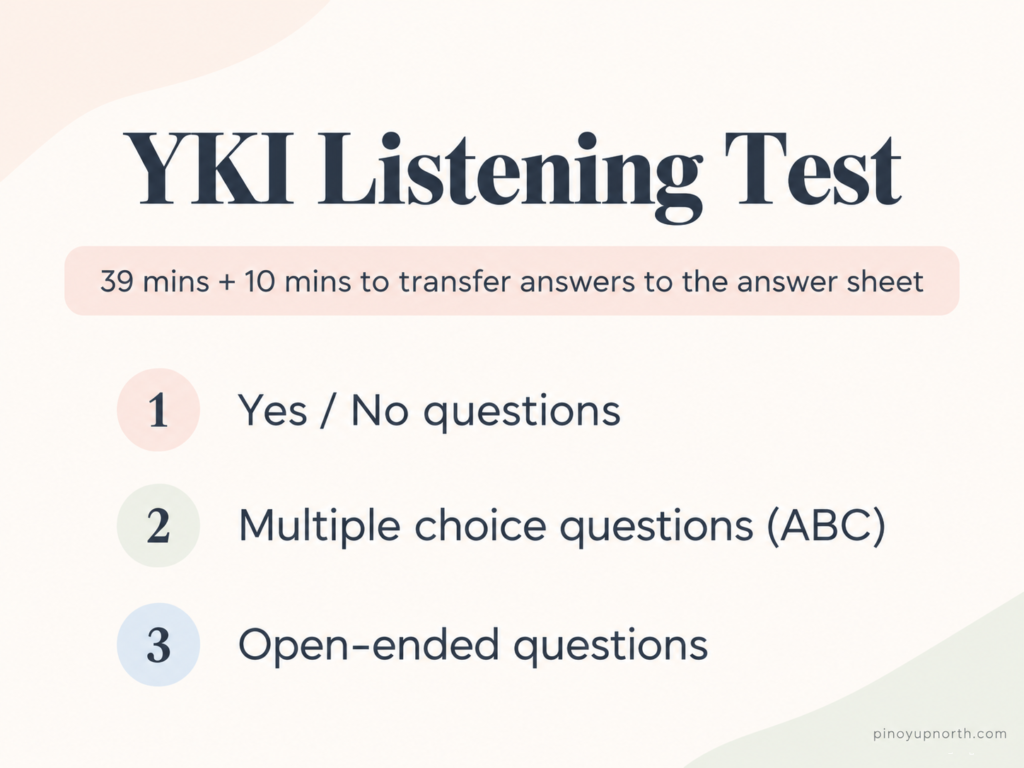 YKI Reading and Listening Tests: My Experience and 5 Challenges I Faced 11 listening