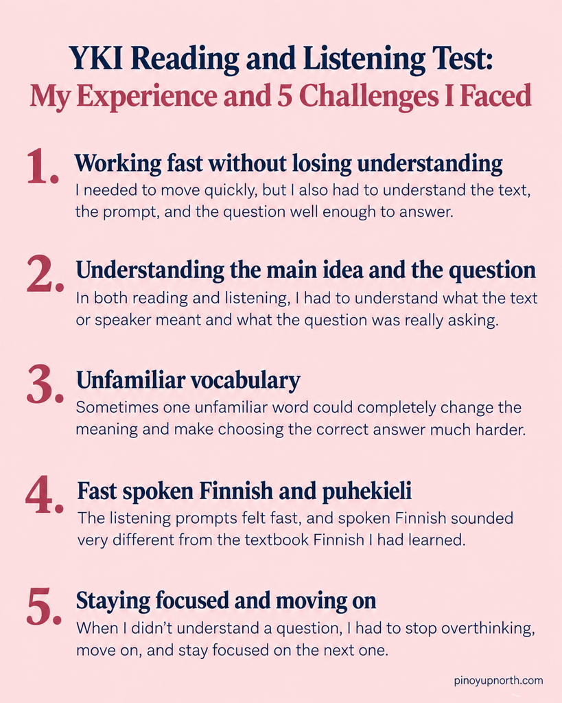 YKI Reading and Listening Tests: My Experience and 5 Challenges I Faced 12 listening reading challenges