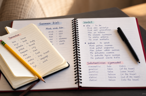 My Finnish Study Notes: Grammar, Vocabulary & Everyday Finnish 5 Cozy Finnish Study Notes