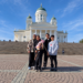Family at Helsinki Cathedral